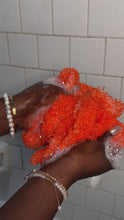 Load and play video in Gallery viewer, African Exfoliating Bath Net
